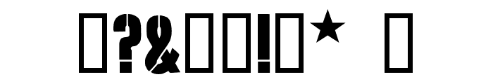 G.I. JERK Font OTHER CHARS
