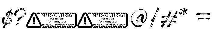 Gialova PERSONAL USE ONLY! Font OTHER CHARS