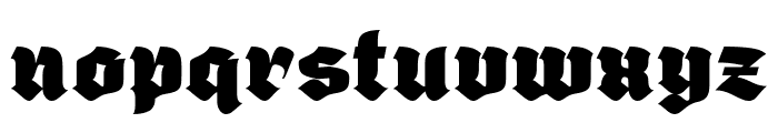Giant Black Regular Font LOWERCASE