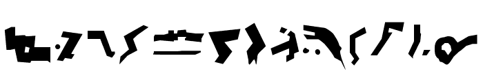 Giedi Decepticon Graffiti Font LOWERCASE