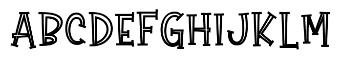 Gift Of Love Hollow Font LOWERCASE