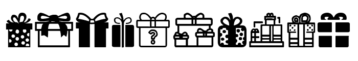 Gifts Icons Font OTHER CHARS