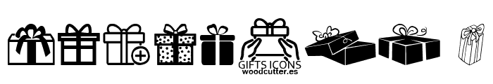 Gifts Icons Font OTHER CHARS