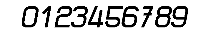Gigantesque Italic Font OTHER CHARS