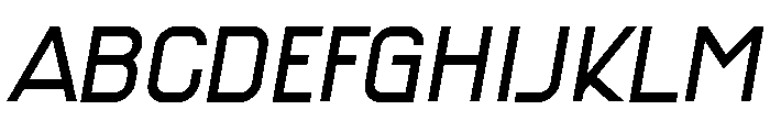 Gigantesque Italic Font UPPERCASE