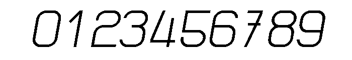 Gigantesque Light Italic Font OTHER CHARS