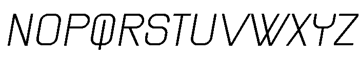 Gigantesque Light Italic Font LOWERCASE