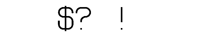 Gigantesque Light Font OTHER CHARS