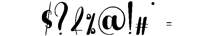 Gigantic Font OTHER CHARS