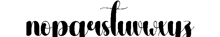 Gigantic Font LOWERCASE