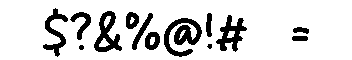 Gilent Tenxi Font OTHER CHARS