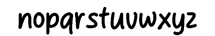 Gilent Tenxi Font LOWERCASE