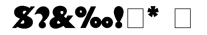 Gill_Sans Black Font OTHER CHARS