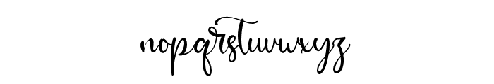 GillianWallace Font LOWERCASE