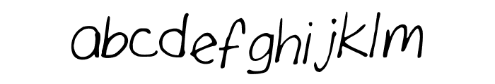 Gilmore Font LOWERCASE