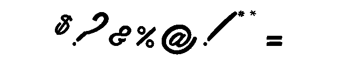 Gimmick_PersonalUseOnly Font OTHER CHARS
