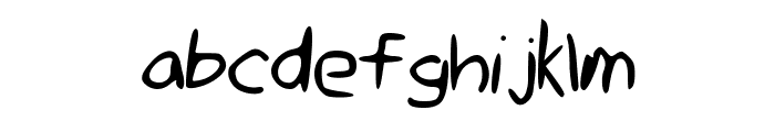 Gimp_Mousewriting Font LOWERCASE
