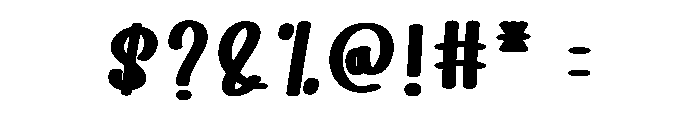 Ginger Bread Font OTHER CHARS
