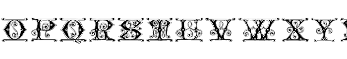 Gingerbread Initials Font LOWERCASE