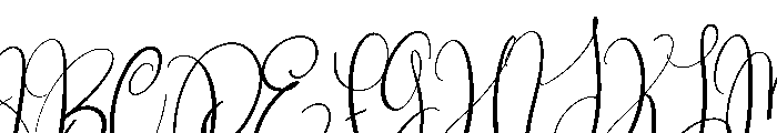 Gingerbread1 Font UPPERCASE