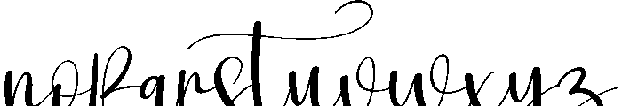 Gingerbread1 Font LOWERCASE