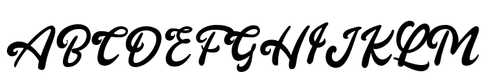 GingerlyDEMO Font UPPERCASE