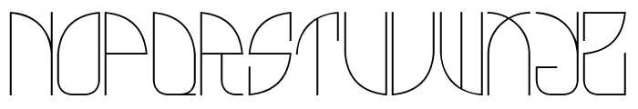 GinkgoCut Font UPPERCASE