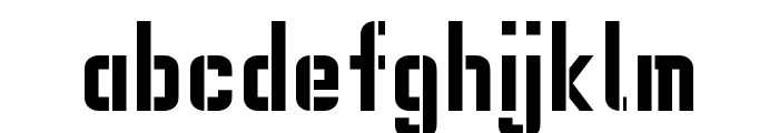 Gipsy Danger Personal Use Cut Font LOWERCASE