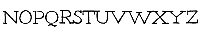 Gipsy Hill Font UPPERCASE