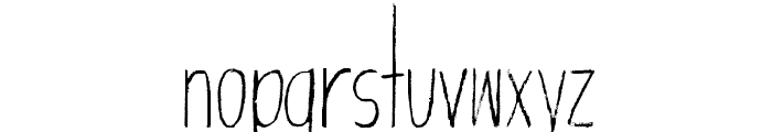Giraffenhals-Condensed Font LOWERCASE