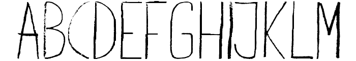 Giraffenhals-Extended Font UPPERCASE