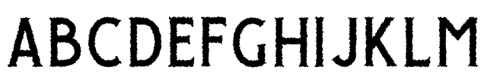Giroud Free Rough Font UPPERCASE