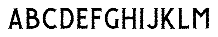 Giroud Free Rough Font LOWERCASE