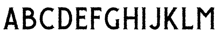 GiroudFree-Rough Font UPPERCASE