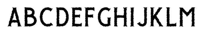 GiroudFree-Rough Font LOWERCASE