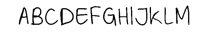 Giulys Handwriting Regular Font UPPERCASE