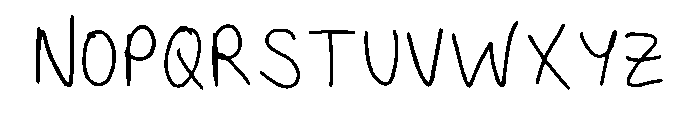 Giulys Handwriting Regular Font UPPERCASE