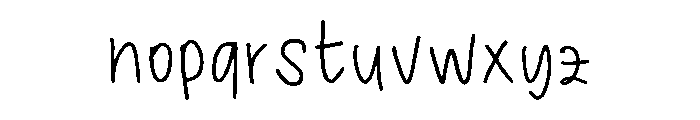 Giulys Handwriting Regular Font LOWERCASE