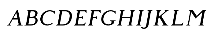GivenyFree-Italic Font LOWERCASE