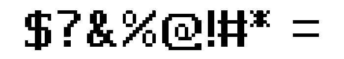 Gixel Font OTHER CHARS