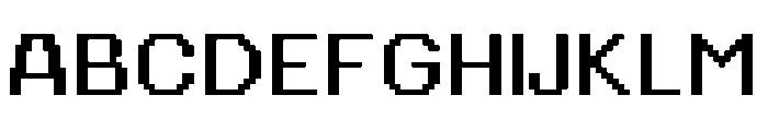 Gixel Font UPPERCASE