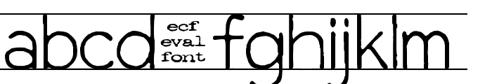 gifford [eval] Font LOWERCASE