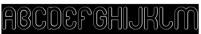gitchgitch-Hollow-inverse Font UPPERCASE