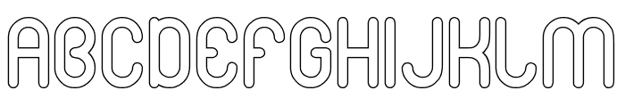 gitchgitch-Hollow Font UPPERCASE