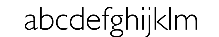 GillSansStd-Light Font LOWERCASE