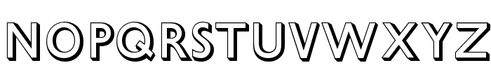 GillSansStd-Shadowed Font LOWERCASE