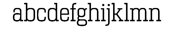 Girard Slab Narrow Light Font LOWERCASE