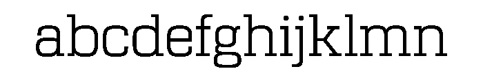 Girard Slab Regular Light Font LOWERCASE