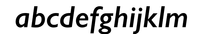 Gill Sans SemiBold Italic Font LOWERCASE