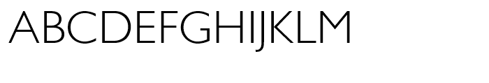 Gill Sans Greek Light Font UPPERCASE